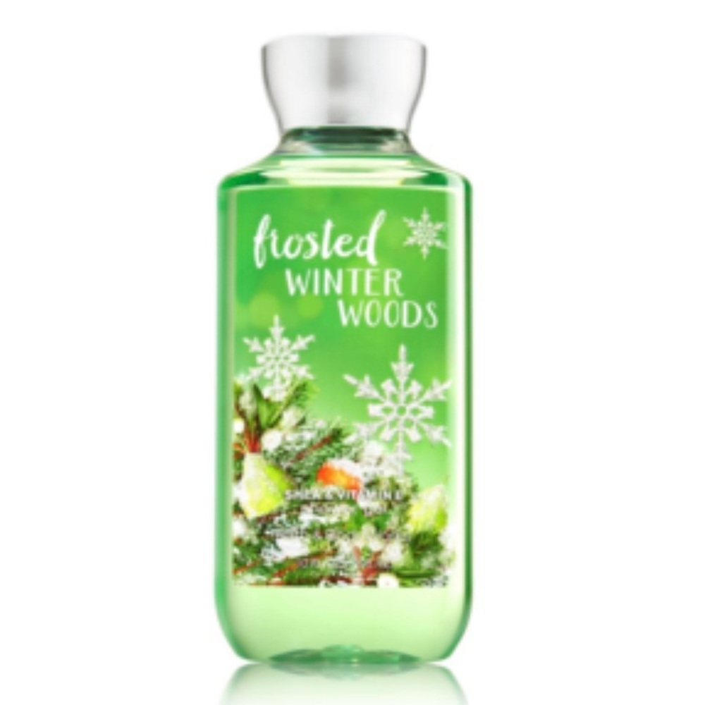 Bath Body Works Frosted Winter Woods Shower Gel Wash NOS Rare Retired Full Sz 10
